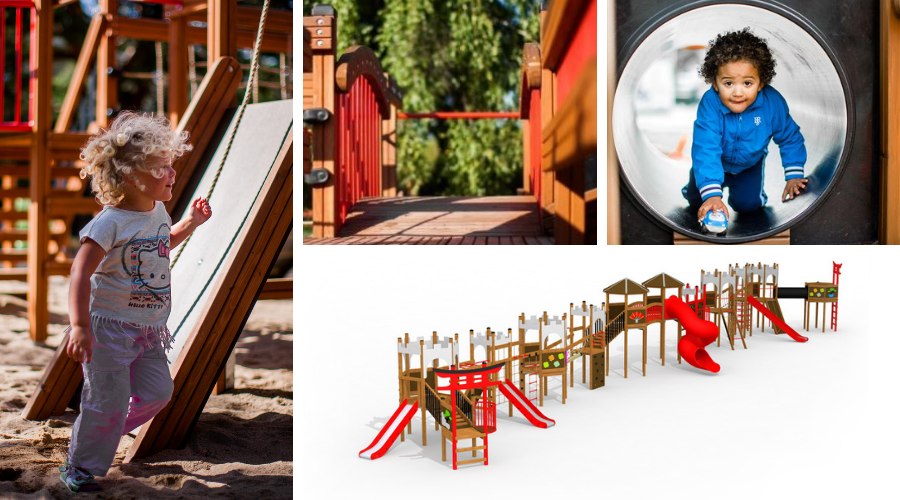 Wooden giant playground by Lars Laj 