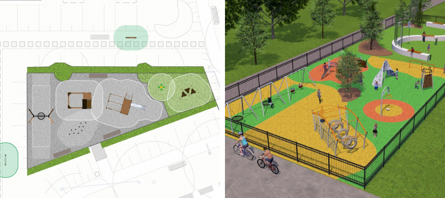 Playground design plan by Lars Laj