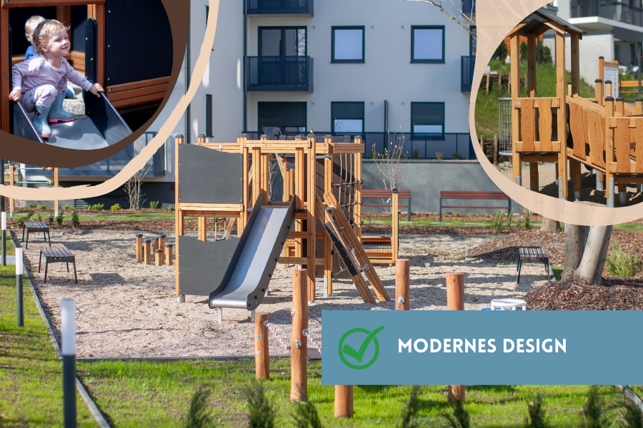 Lars Laj's wooden playgrounds of modern design