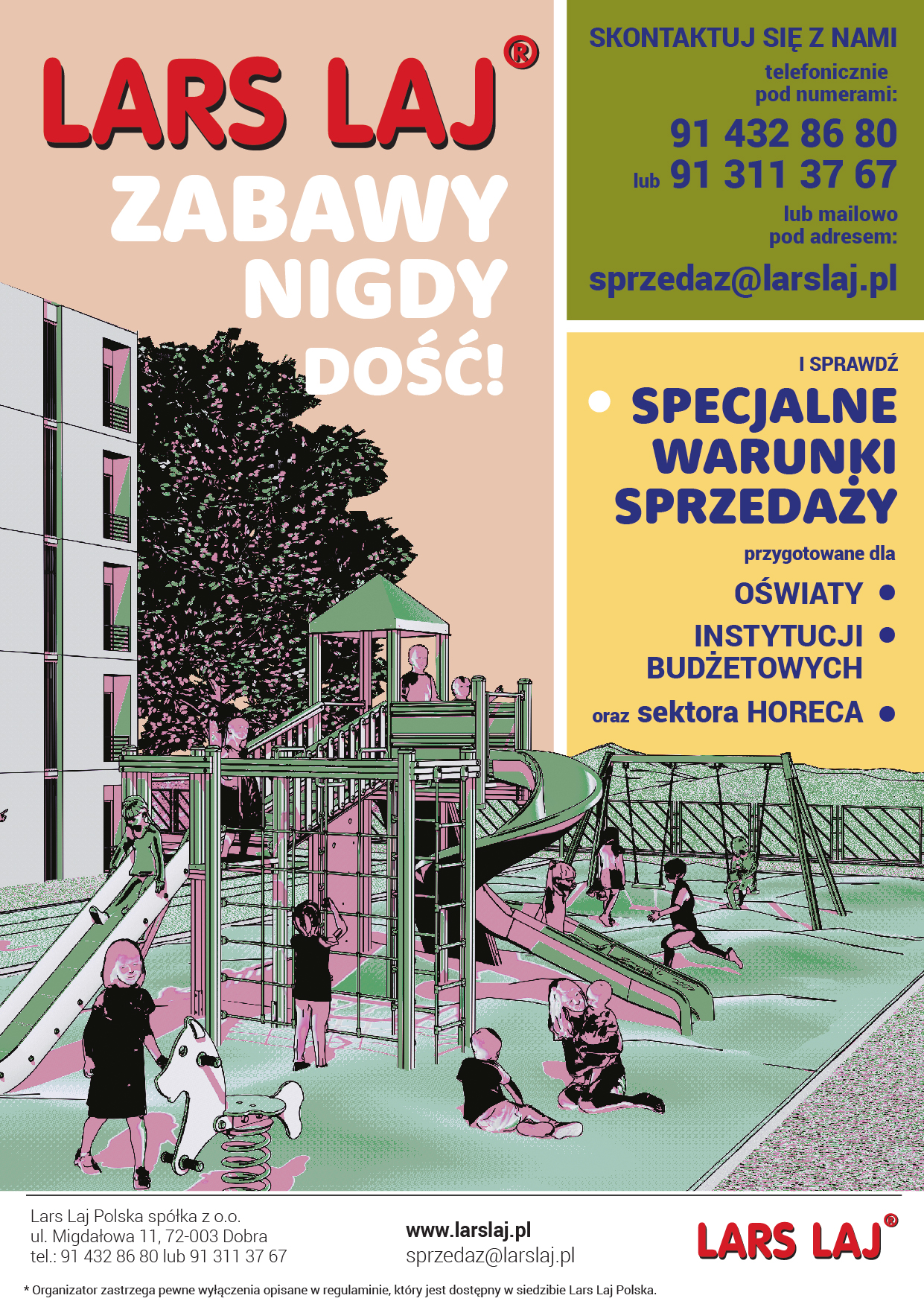 Lars Laj oferta specjalna Lars Laj oferta specjalna na place zabaw