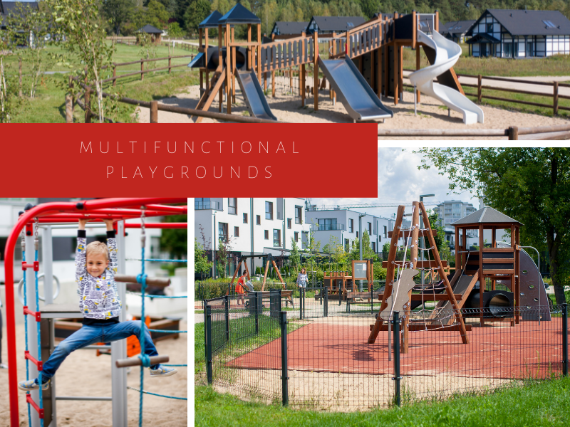multifunctional outdoor playground set